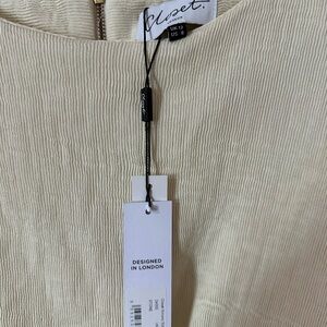 Closest London ribbed pencil dress with tie belt